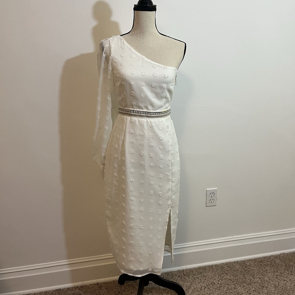 Runaway The Label S Dress White Beaded‎ Elegant Formal Occasion Princess